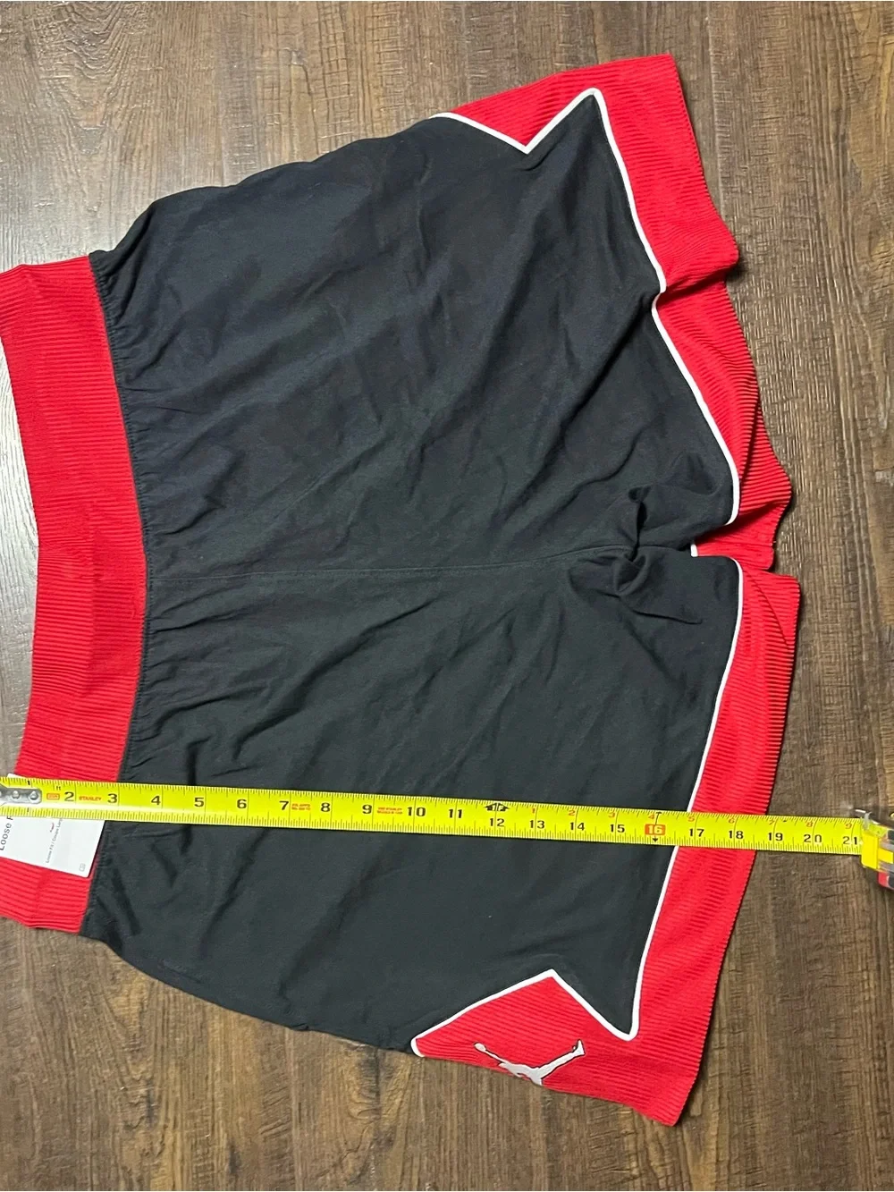 Jordan Red and Black Performance Shorts with Jumpman Label